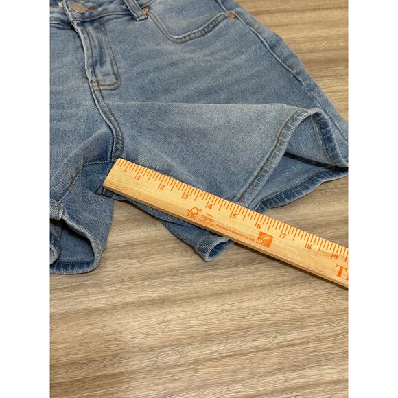 Madden Girl Shorts Women 9 Blue Denim School Preppy Beach Outdoor Summer - Picture 7 of 7